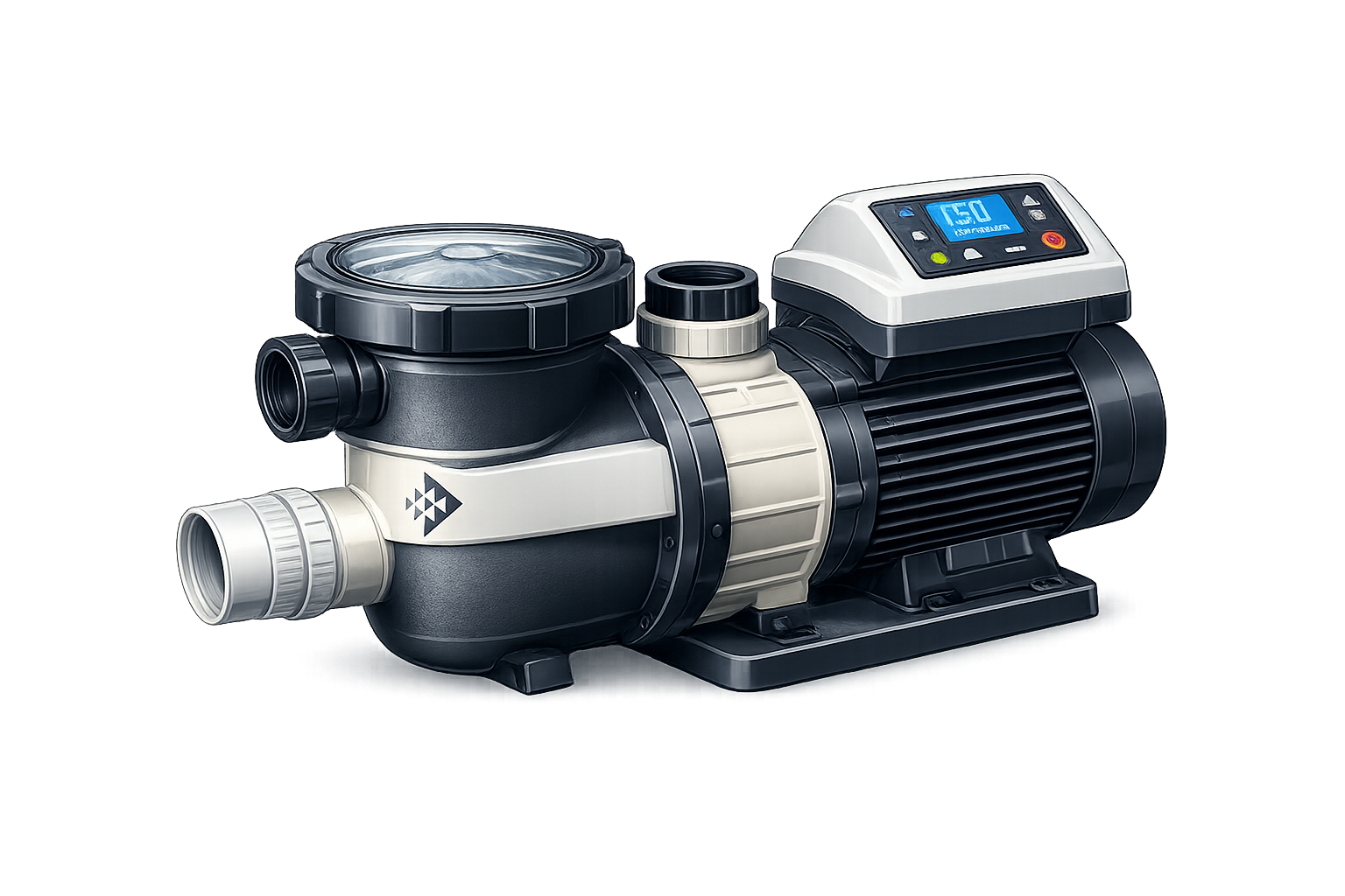 Pool Pump with digital control unit
